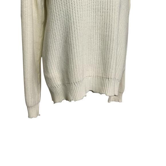 Unwine creamy white cotton FASHION long sleeves sweater size M - Picture 8 of 16